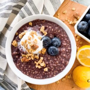 Blueberry Lemon Steel Cut Oats
