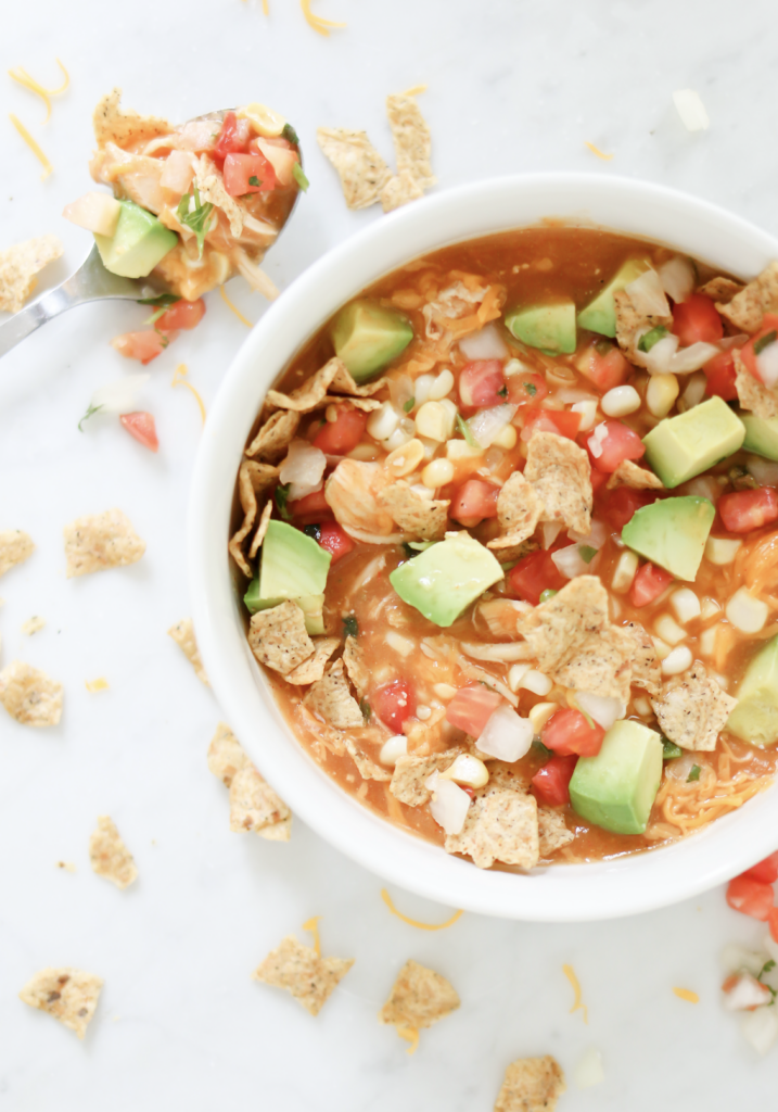 Creamy Chicken Enchilada Soup
